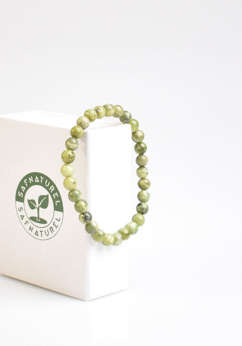 Certified Jade Natural Stone Bracelet 6 mm