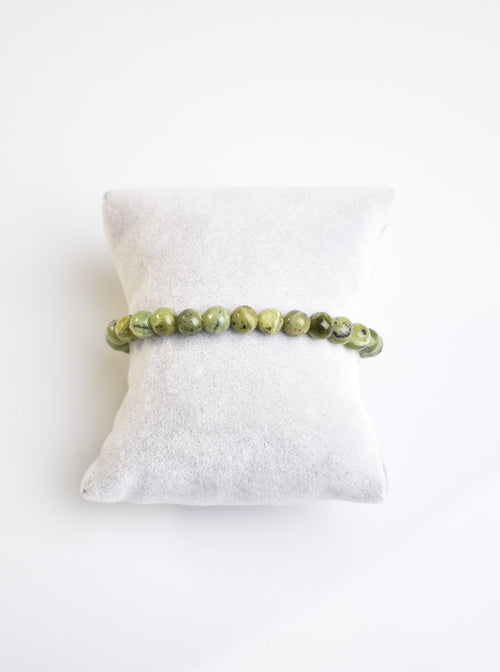 Certified Jade Natural Stone Bracelet 6 mm