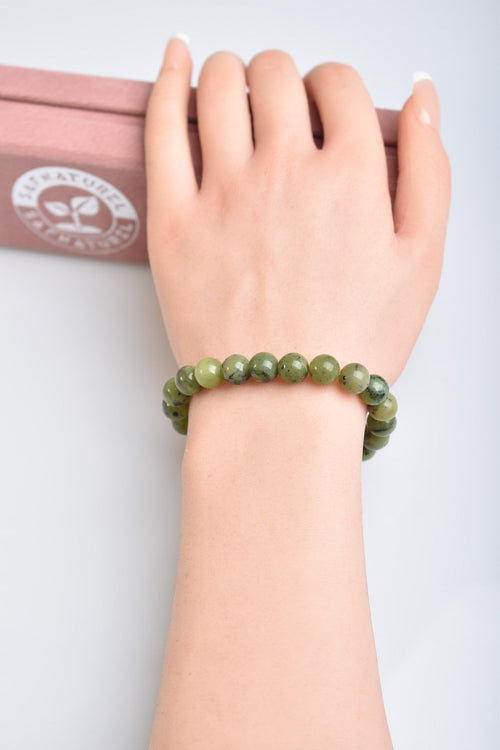 Certified Jade Natural Stone Bracelet 8 mm