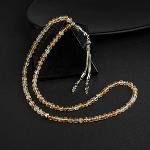 Citrine Natural Stone Tasbih 99cm – 6mm