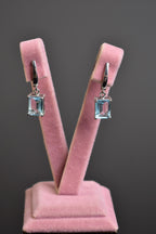 Topaz Natural Stone 925 Sterling Silver Earrings