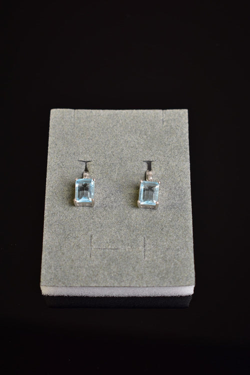 Topaz Natural Stone 925 Sterling Silver Earrings