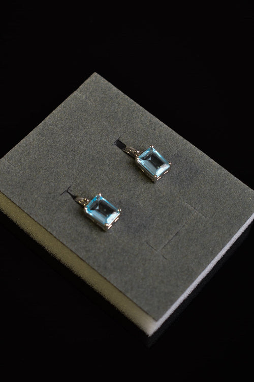 Topaz Natural Stone 925 Sterling Silver Earrings