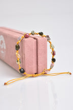 Tourmaline Natural Stone Macrame Bracelet