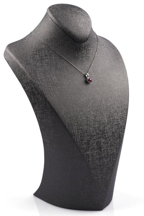 Ruby Natural Stone 925 Sterling Silver Necklace 