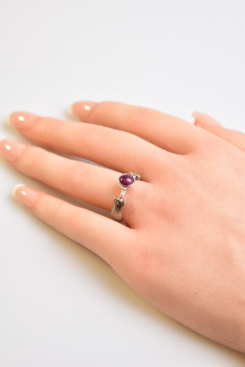 Ruby Natural Stone 925 Sterling Silver Ring