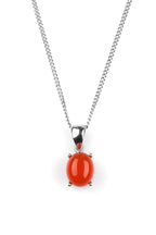 Yemen Agate Natural Stone 925 Sterling Silver Necklace 