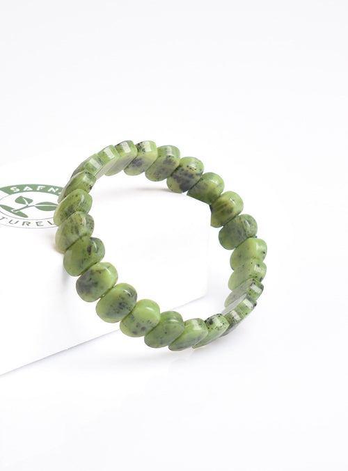 Jade 9x14 Special Cut Natural Stone Bracelet