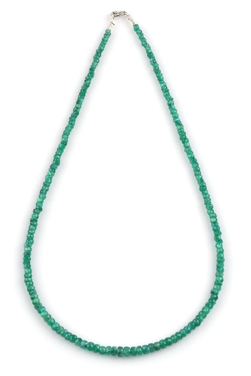 Emerald Natural Stone Necklace Ronde Cut